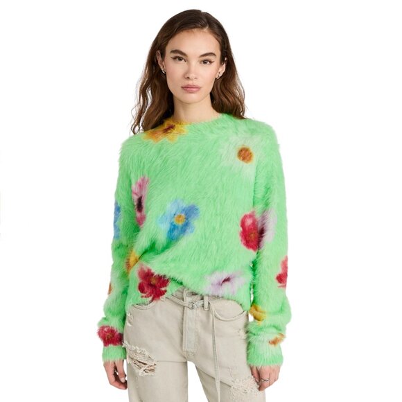 OVERSIZED ACNE STUDIO FLORAL PRINT SWEATER SIZE S NEW - Picture 5 of 8